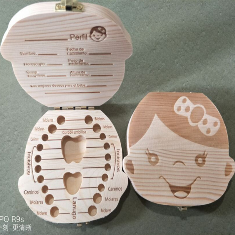 木製男女赤ちゃん乳歯ケース歯胎毛臍帯収納ケース乳幼児乳歯収納ケース記念ケース