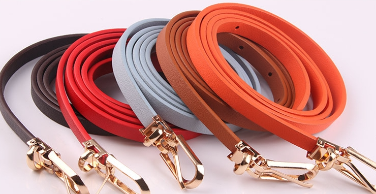 新型の多色の細いベルト